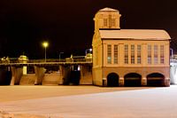 Pumpstation bei Nacht