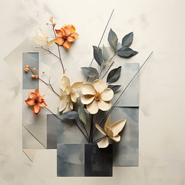 Bloemen - Moderne Compositie van New Future Art Gallery