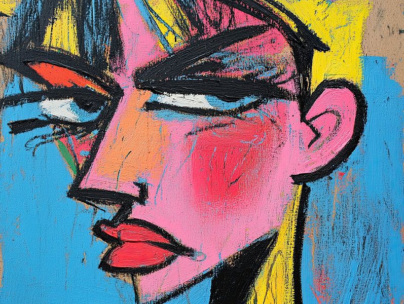 Portrait de femme | Vivid Echoes of Expression par Art Merveilleux