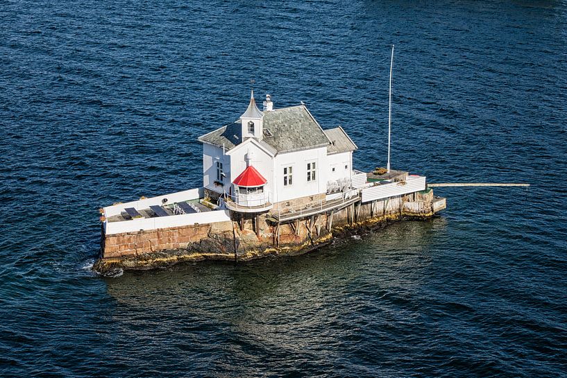 Leuchtturm im Oslofjord van Rico Ködder
