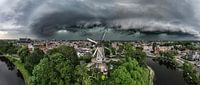 Mühlenpanorama mit herannahendem Gewitter