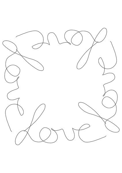 Love lineart von Felix Zänkert