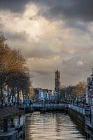 View of the Bemuurde Weerd and the Dom tower in Utrecht