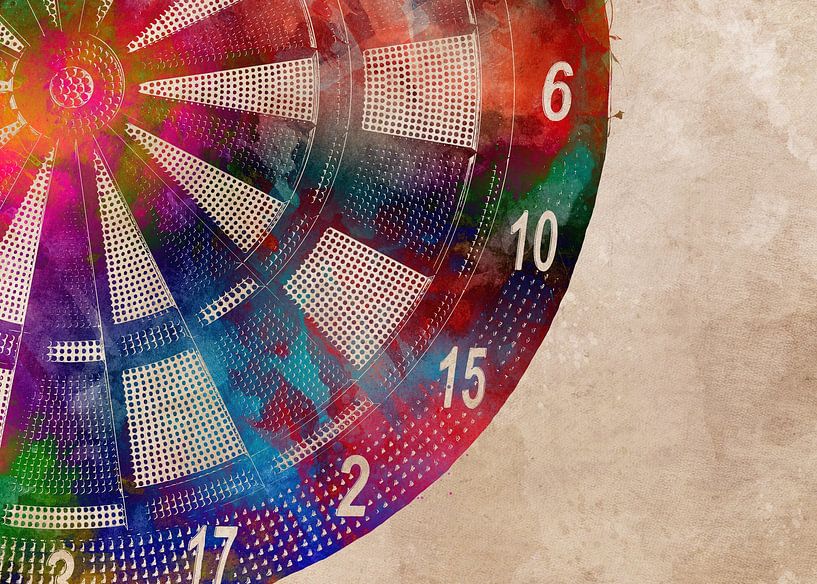 Dartscheibe Sport Kunst #Darts von JBJart Justyna Jaszke