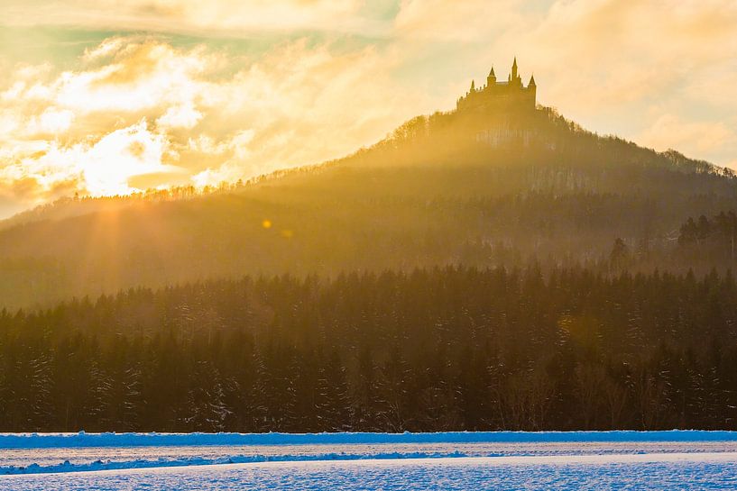 Lever de soleil au château de Hohenzollern par Werner Dieterich