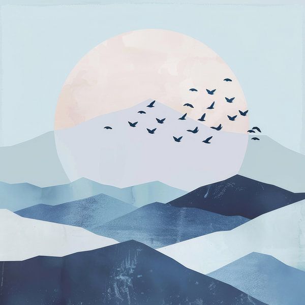 Paysage minimaliste par Poster Art Shop