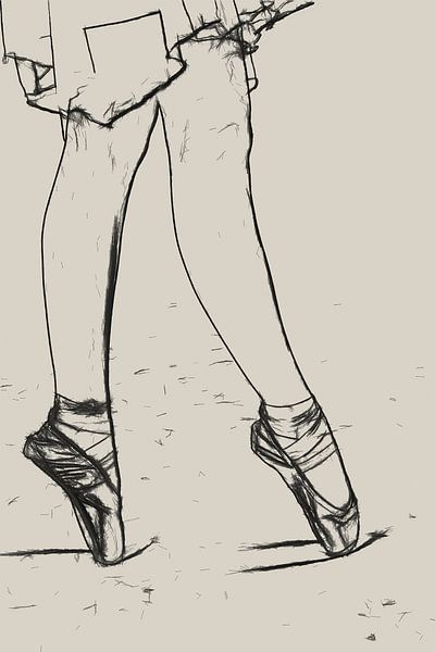 Die Beine einer jungen Ballerina von jovadre