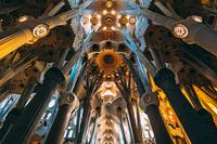 La Sagrada Familia vue de l'intérieur