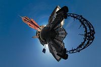 Henric van Veldekeplein in Maastricht in "little earth" projectie