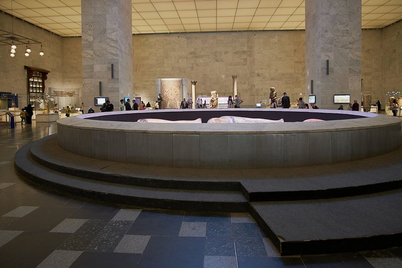 The National museum of Egyptian civilization (NMEC) in Cairo, Egypt interior  view by Mohamed Abdelrazek