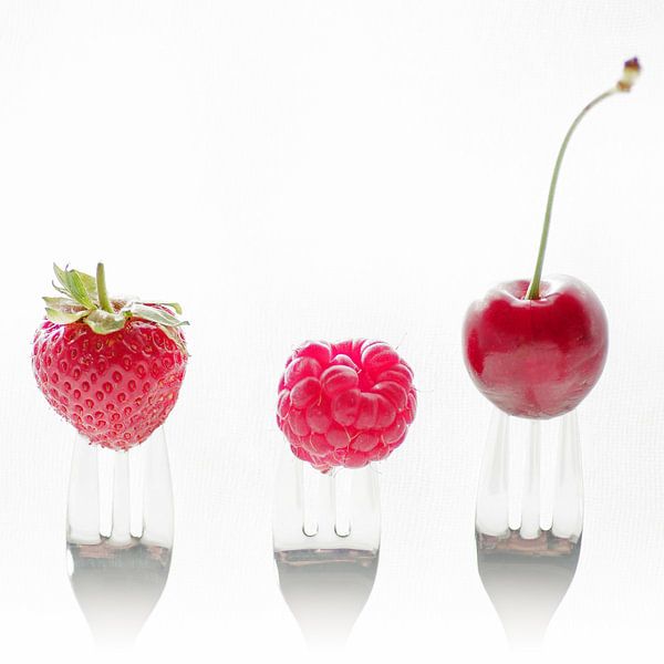 3 fruits, 3 fourchettes par Tanja Riedel