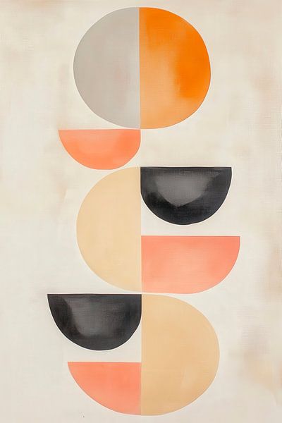 Des formes géométriques aux couleurs douces par Poster Art Shop