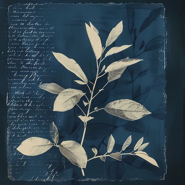 Blauer Druck von Ariadna de Raadt-Goldberg