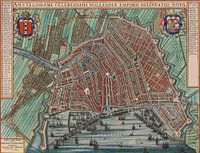 Alte Karte Karte von Amsterdam 1652 Stadtbild Amsterdam Stadtplan