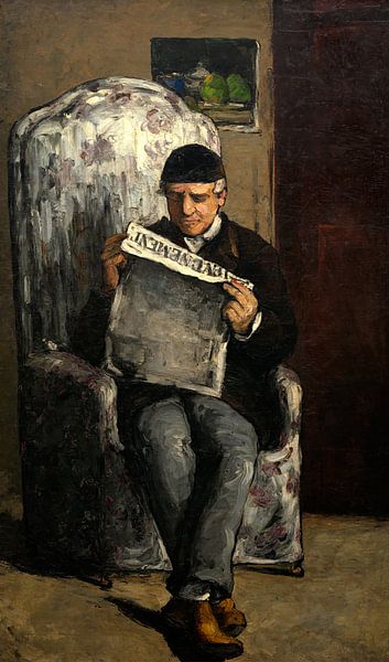 The Artist's Father, Reading &quot;L'Événement&quot;, Cézanne by Liszt Collection