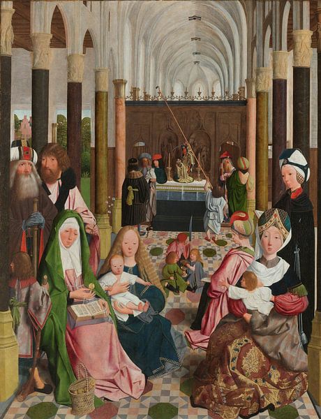 Die heilige Jungfräulichkeit, Geertgen tot Sint Jans (Studio von), um 1495 von Marieke de Koning