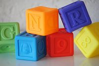 Blocs de lettres colorés