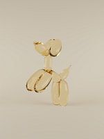 Goldene Luftballons Hund