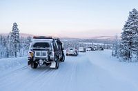 Der Weg zur Rennstrecke der Weißen Hölle // Saariselkä, Finnland