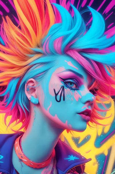 Punk Girl von DeVerviersBelgium