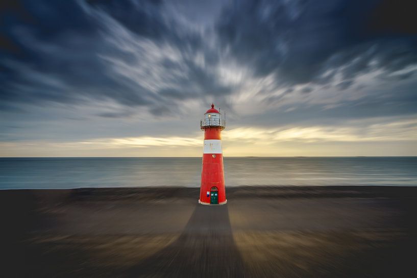 Phare de Noorderhoofd près de Westkapelle, Zélande par Fotografiecor .nl