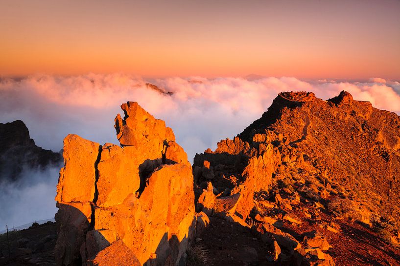 Volcanic landscape at sunset, La Palma, Canary Islands, Spain by Markus Lange