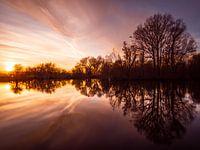 Sonnenuntergangsspiegelung