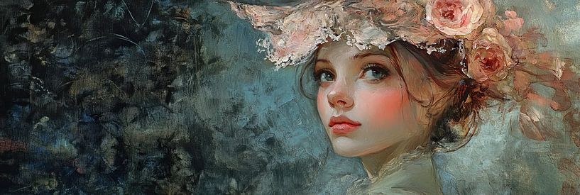 Jeune femme fleurs par La collection ARTEO