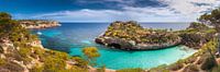 Bay with turquoise coloured water on the island Mallorca