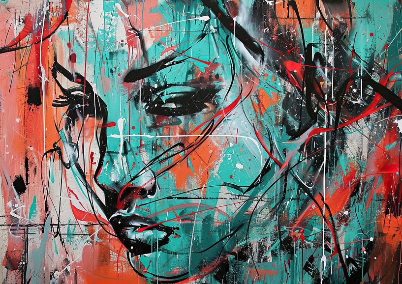 Urban Abstract | Expressive Face by Eye catching paintings