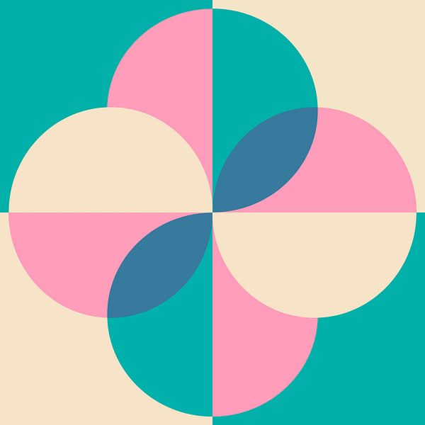 Skandinavische Retro Abstraktion von Mad Dog Art