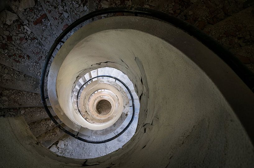 Abandoned Staircase. by Roman Robroek - Photos of Abandoned Buildings
