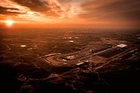 Circuit de Zandvoort au lever du soleil vu du ciel