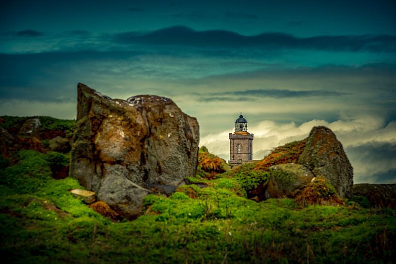 Fotografie Schottland Landschaft - Leuchtturm auf der Isle of May in Schottland von Ingo Boelter