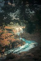 Nymphe in einer paradiesischen Landschaft