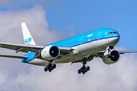 Landung der KLM Boeing 777-200.