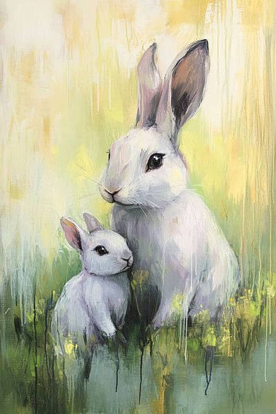 Rabbits in a green environment by Imperial Art House