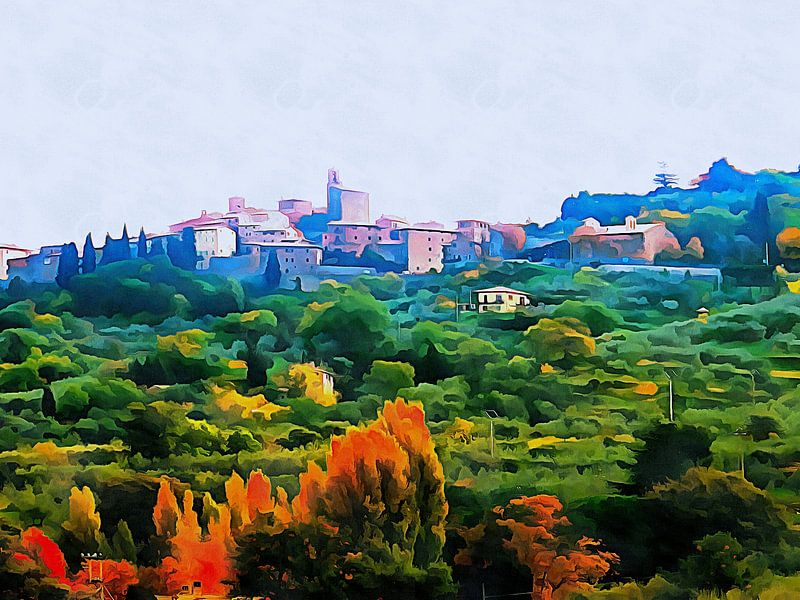 Panicale im Herbst von Dorothy Berry-Lound