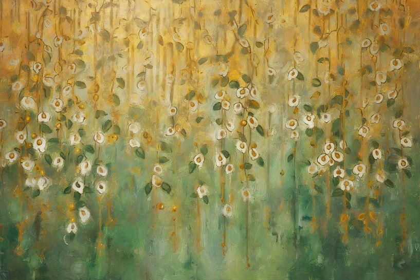 Weiße Blumen im Frühling von Whale & Sons