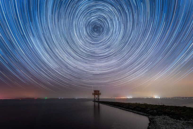 The starry sky in Zeeland by Roy Poots