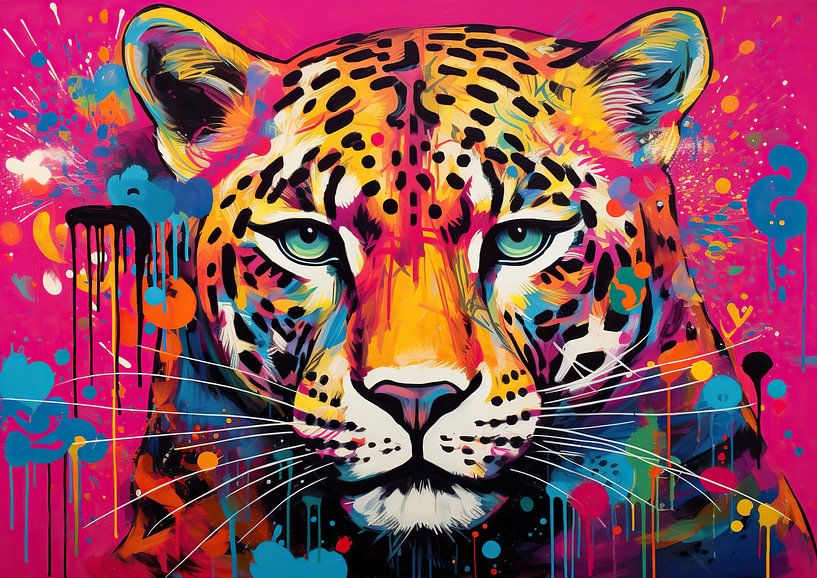 Pop Art Jaguar by Wonderful Art
