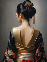 Japanese Geisha in kimono