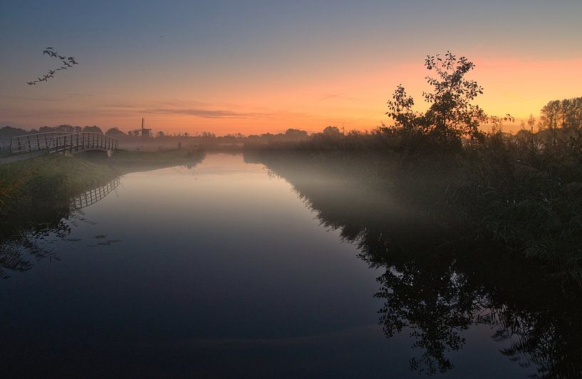 Der Oudorperpolder im Nebel von peterheinspictures