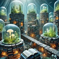 The sunken library - A surreal city of knowledge and life