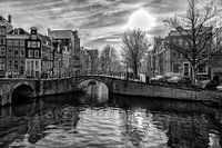 Die Reguliersgracht Ecke Keizersgracht in Amsterdam.