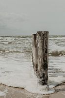 Breakwater in the sea