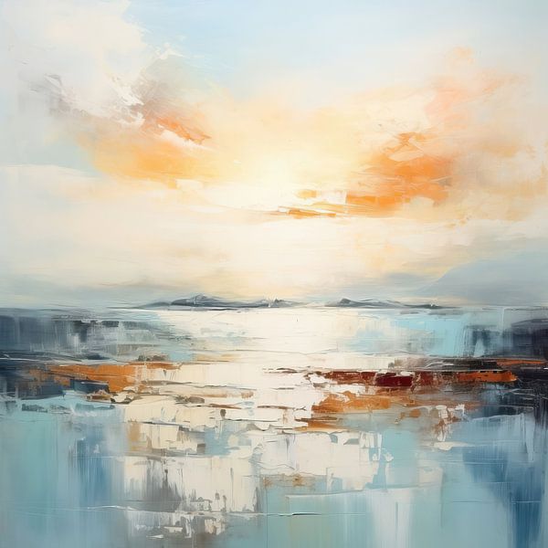 Reflexion | Abstrakte Landschaft von Wunderbare Kunst