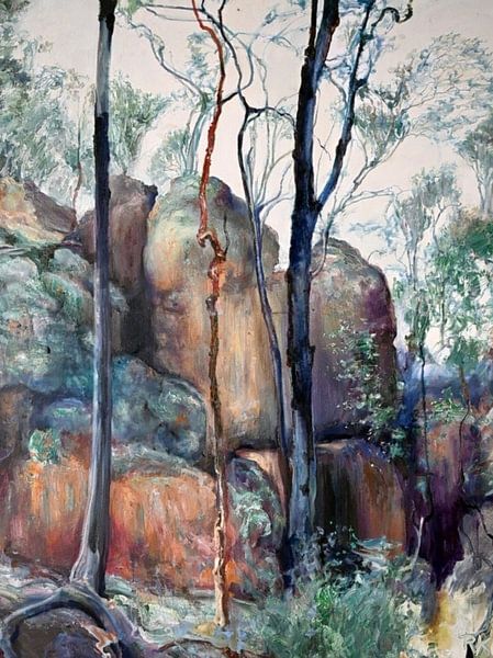 Erde und Natur Feuerstein von KB Prints