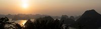 Sonnenuntergang in der Halong bay