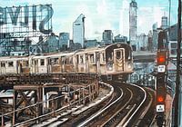 New York subway painting